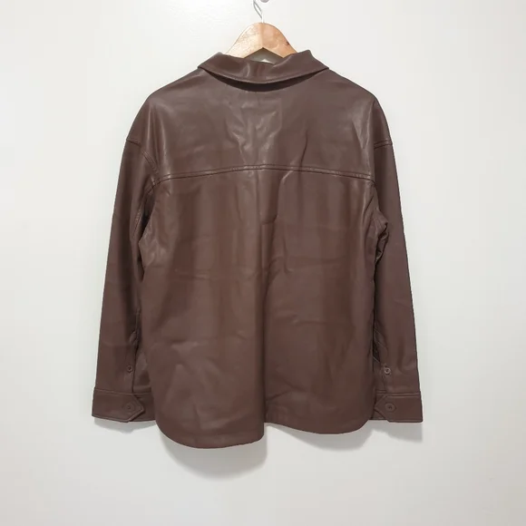 Pleather Shacket - Picture 2 of 5